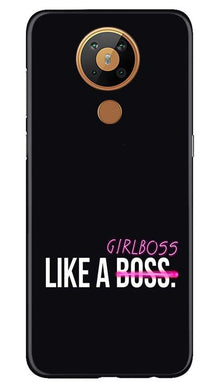 Like a Girl Boss Mobile Back Case for Nokia 5.3 (Design - 265)