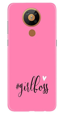 Girl Boss Pink Mobile Back Case for Nokia 5.3 (Design - 269)
