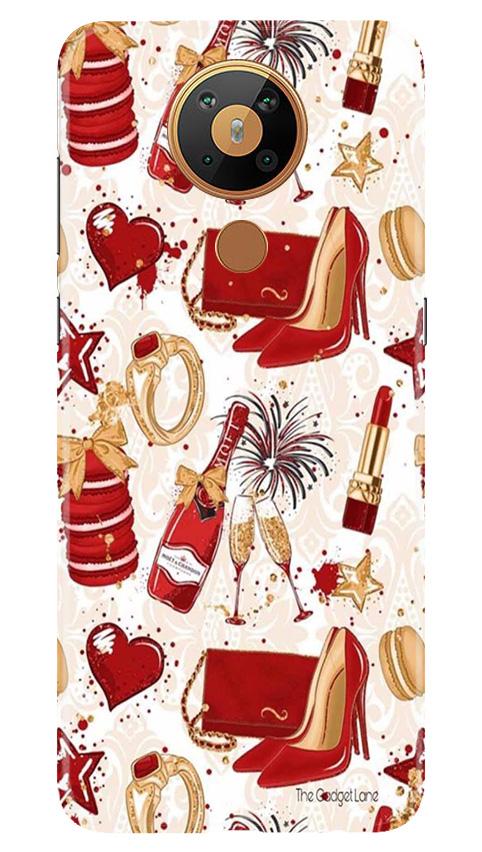 Girlish Mobile Back Case for Nokia 5.3 (Design - 312)