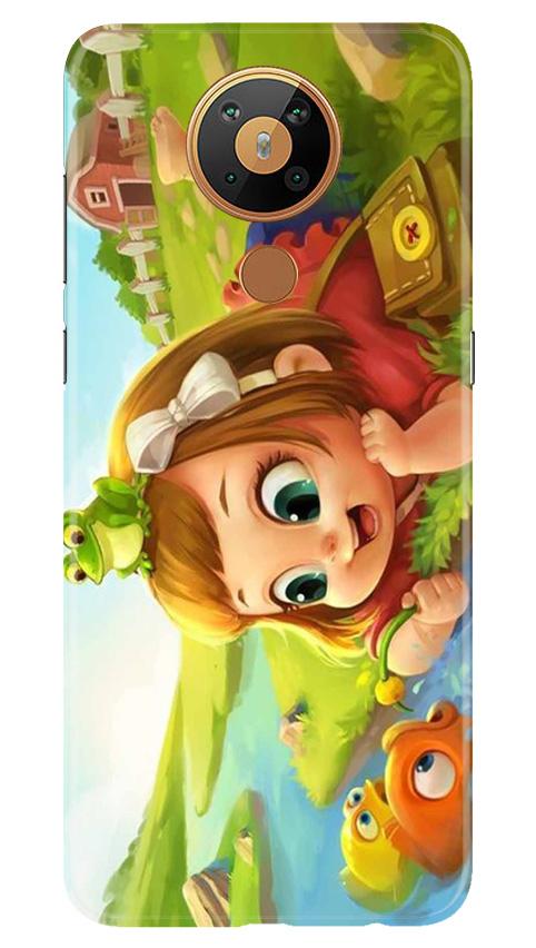 Baby Girl Mobile Back Case for Nokia 5.3 (Design - 339)