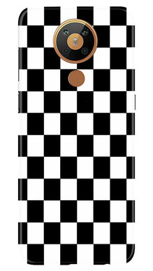 Black White Boxes Mobile Back Case for Nokia 5.3 (Design - 372)