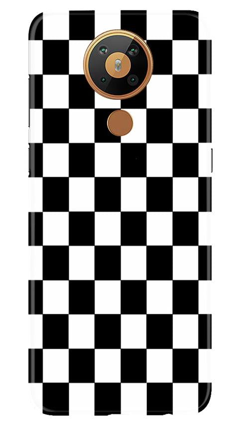 Black White Boxes Mobile Back Case for Nokia 5.3 (Design - 372)