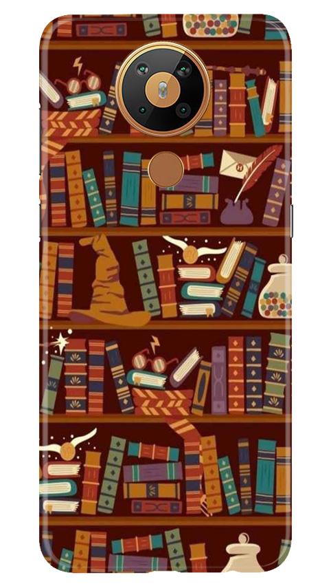 Book Shelf Mobile Back Case for Nokia 5.3 (Design - 390)