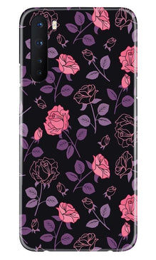 Rose Pattern Mobile Back Case for OnePlus Nord (Design - 2)