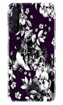 white flowers Mobile Back Case for OnePlus Nord (Design - 7)