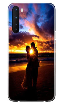 Couple Sea shore Mobile Back Case for OnePlus Nord (Design - 13)