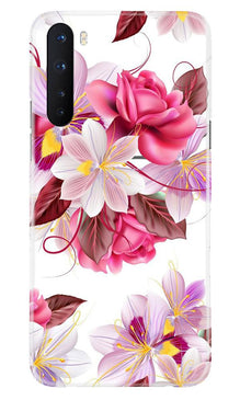 Beautiful flowers Mobile Back Case for OnePlus Nord (Design - 23)