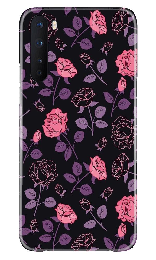 Rose Black Background Case for OnePlus Nord