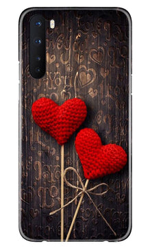 Red Hearts Mobile Back Case for OnePlus Nord (Design - 80)