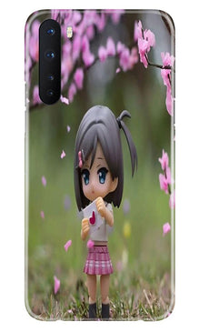 Cute Girl Mobile Back Case for OnePlus Nord (Design - 92)