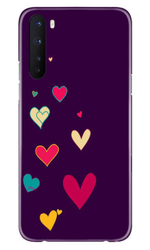 Purple Background Mobile Back Case for OnePlus Nord  (Design - 107)