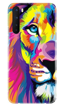 Colorful Lion Mobile Back Case for OnePlus Nord  (Design - 110)