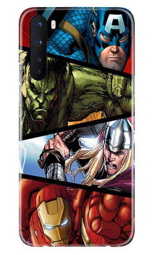 Avengers Superhero Mobile Back Case for OnePlus Nord  (Design - 124)