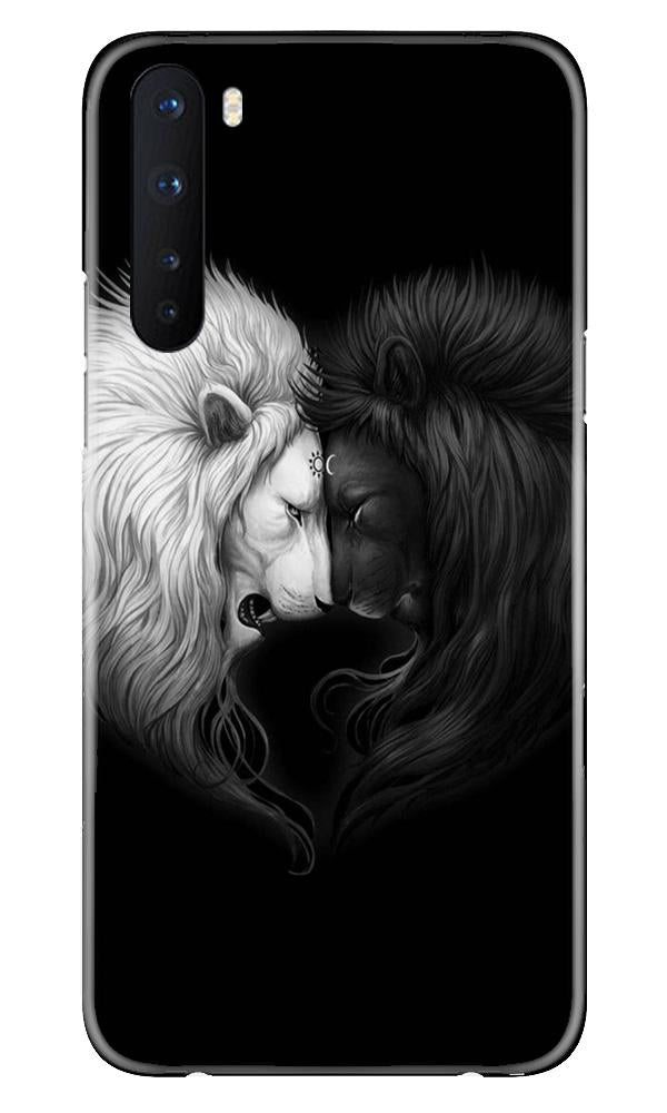 Dark White Lion Case for OnePlus Nord  (Design - 140)