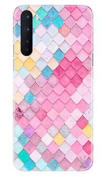 Pink Pattern Mobile Back Case for OnePlus Nord (Design - 215)