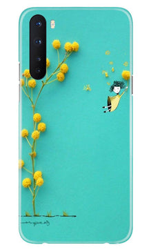 Flowers Girl Mobile Back Case for OnePlus Nord (Design - 216)
