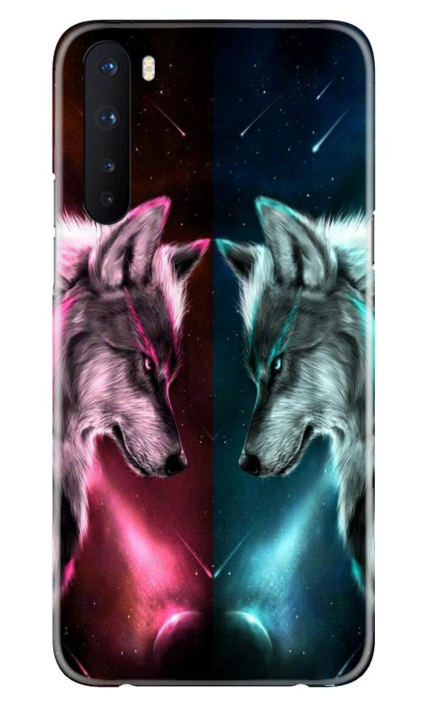Wolf fight Case for OnePlus Nord (Design No. 221)