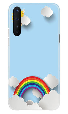 Rainbow Mobile Back Case for OnePlus Nord (Design - 225)