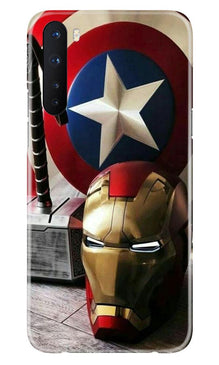 Ironman Captain America Mobile Back Case for OnePlus Nord (Design - 254)