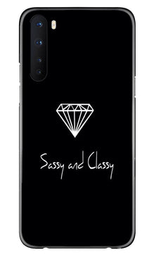 Sassy and Classy Mobile Back Case for OnePlus Nord (Design - 264)