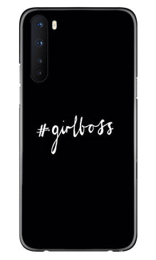 #GirlBoss Mobile Back Case for OnePlus Nord (Design - 266)