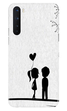 Cute Kid Couple Mobile Back Case for OnePlus Nord (Design - 283)