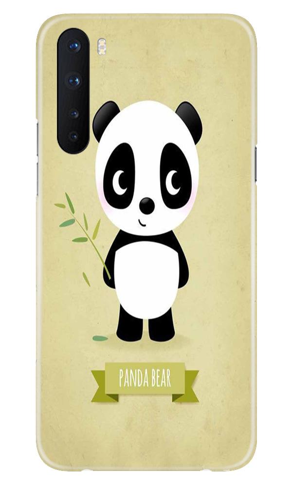 Panda Bear Mobile Back Case for OnePlus Nord (Design - 317)