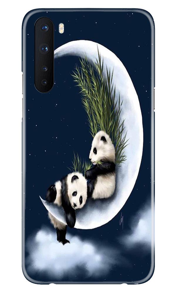 Panda Moon Mobile Back Case for OnePlus Nord (Design - 318)