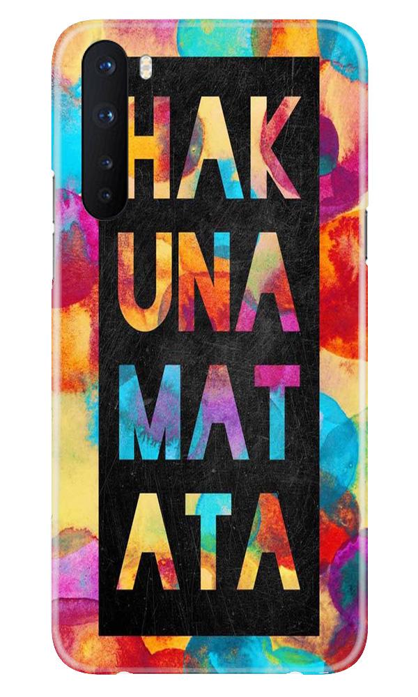 Hakuna Matata Mobile Back Case for OnePlus Nord (Design - 323)