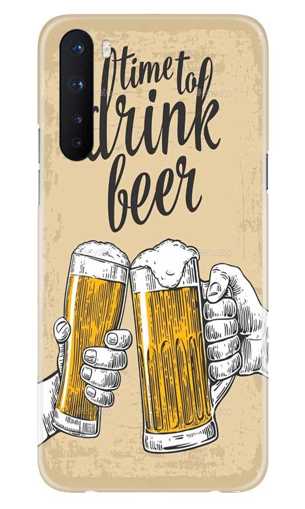 Drink Beer Mobile Back Case for OnePlus Nord (Design - 328)