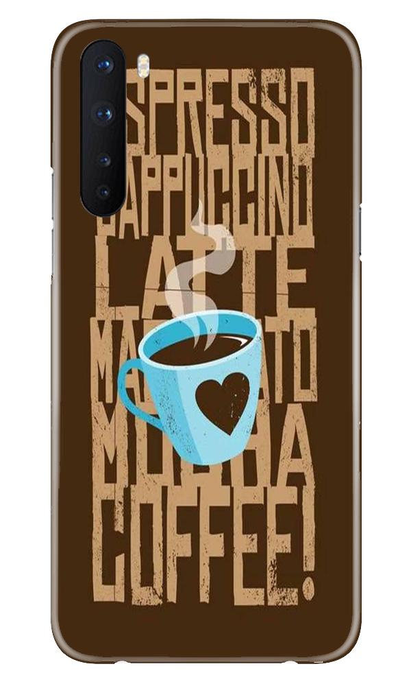 Love Coffee Mobile Back Case for OnePlus Nord (Design - 351)