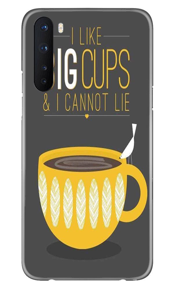 Big Cups Coffee Mobile Back Case for OnePlus Nord (Design - 352)