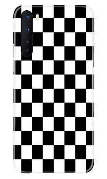 Black White Boxes Mobile Back Case for OnePlus Nord (Design - 372)