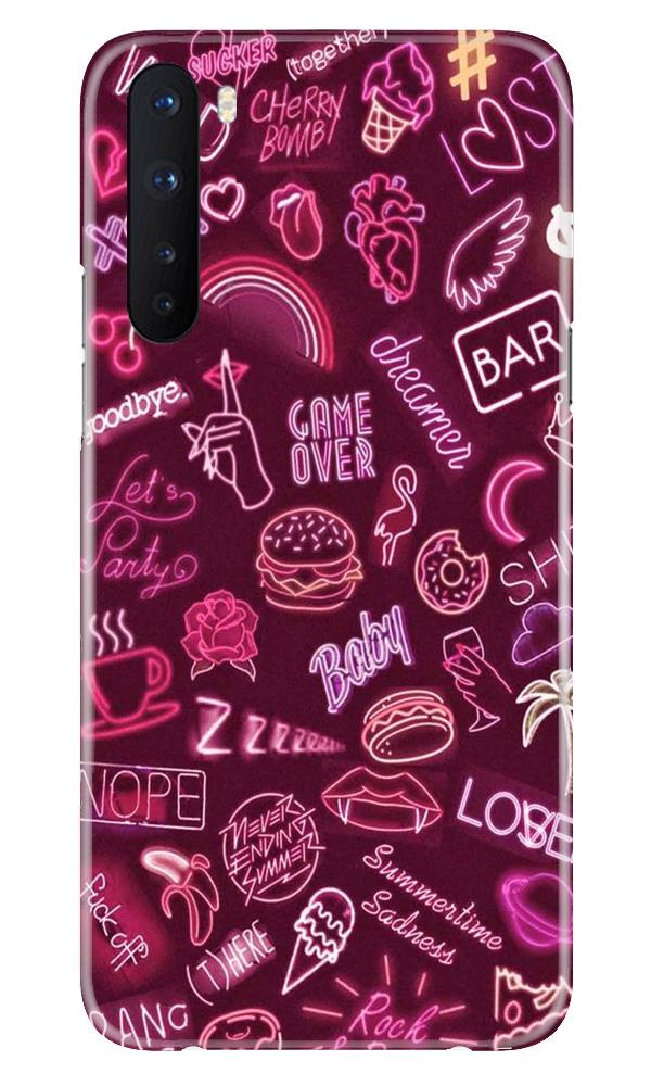 Party Theme Mobile Back Case for OnePlus Nord (Design - 392)