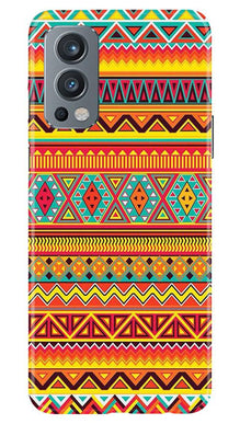 Zigzag line pattern Mobile Back Case for OnePlus Nord 2 5G (Design - 4)