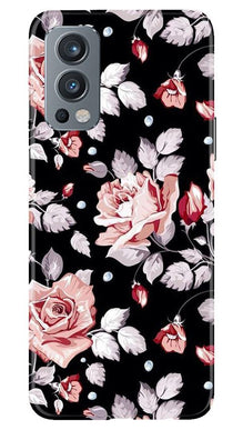 Pink rose Mobile Back Case for OnePlus Nord 2 5G (Design - 12)