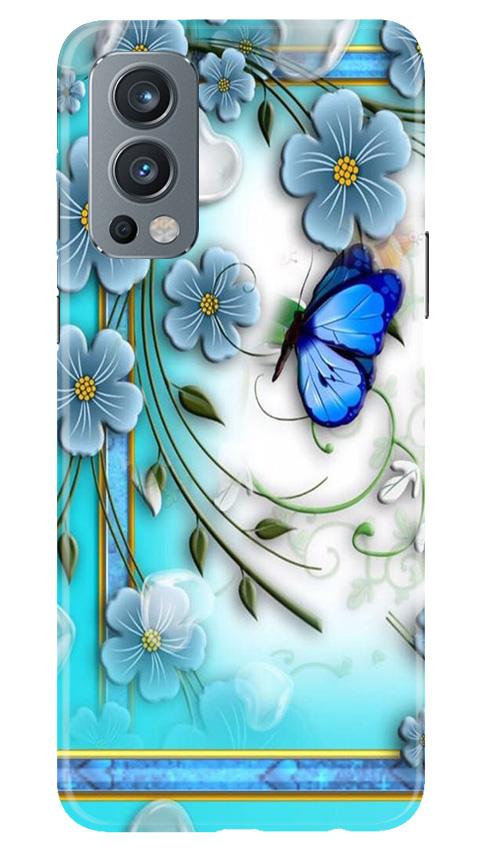 Blue Butterfly Case for OnePlus Nord 2 5G