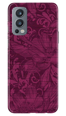 Purple Backround Mobile Back Case for OnePlus Nord 2 5G (Design - 22)