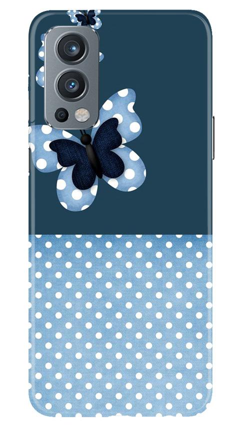 White dots Butterfly Case for OnePlus Nord 2 5G