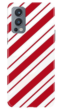 Red White Mobile Back Case for OnePlus Nord 2 5G (Design - 44)