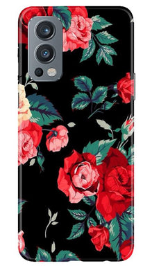 Red Rose2 Mobile Back Case for OnePlus Nord 2 5G (Design - 81)