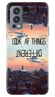 Look at things different Mobile Back Case for OnePlus Nord 2 5G (Design - 99)