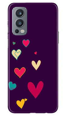 Purple Background Mobile Back Case for OnePlus Nord 2 5G  (Design - 107)