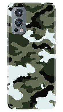 Army Camouflage Mobile Back Case for OnePlus Nord 2 5G  (Design - 108)