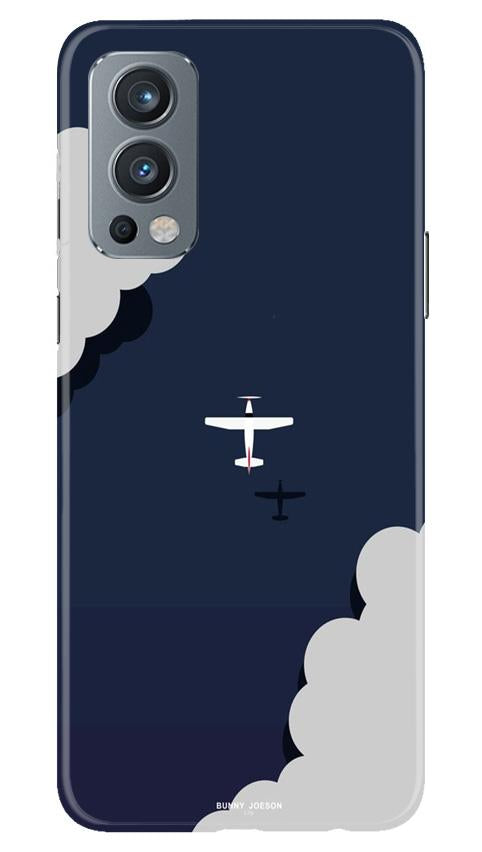 Clouds Plane Case for OnePlus Nord 2 5G (Design - 196)