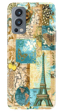 Travel Eiffel Tower Mobile Back Case for OnePlus Nord 2 5G (Design - 206)