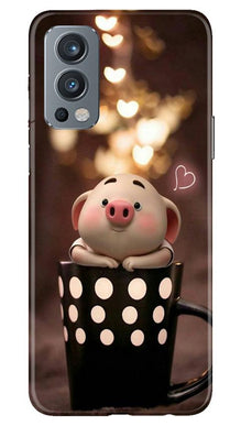 Cute Bunny Mobile Back Case for OnePlus Nord 2 5G (Design - 213)