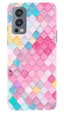Pink Pattern Mobile Back Case for OnePlus Nord 2 5G (Design - 215)