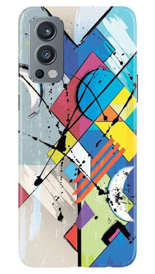 Modern Art Mobile Back Case for OnePlus Nord 2 5G (Design - 235)