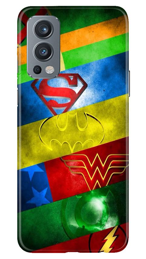 Superheros Logo Case for OnePlus Nord 2 5G (Design No. 251)